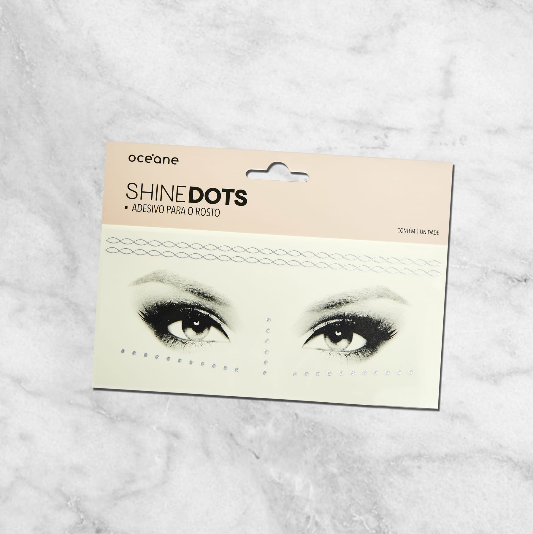 Shine Dots Prata - Adesivos para o rosto SD5