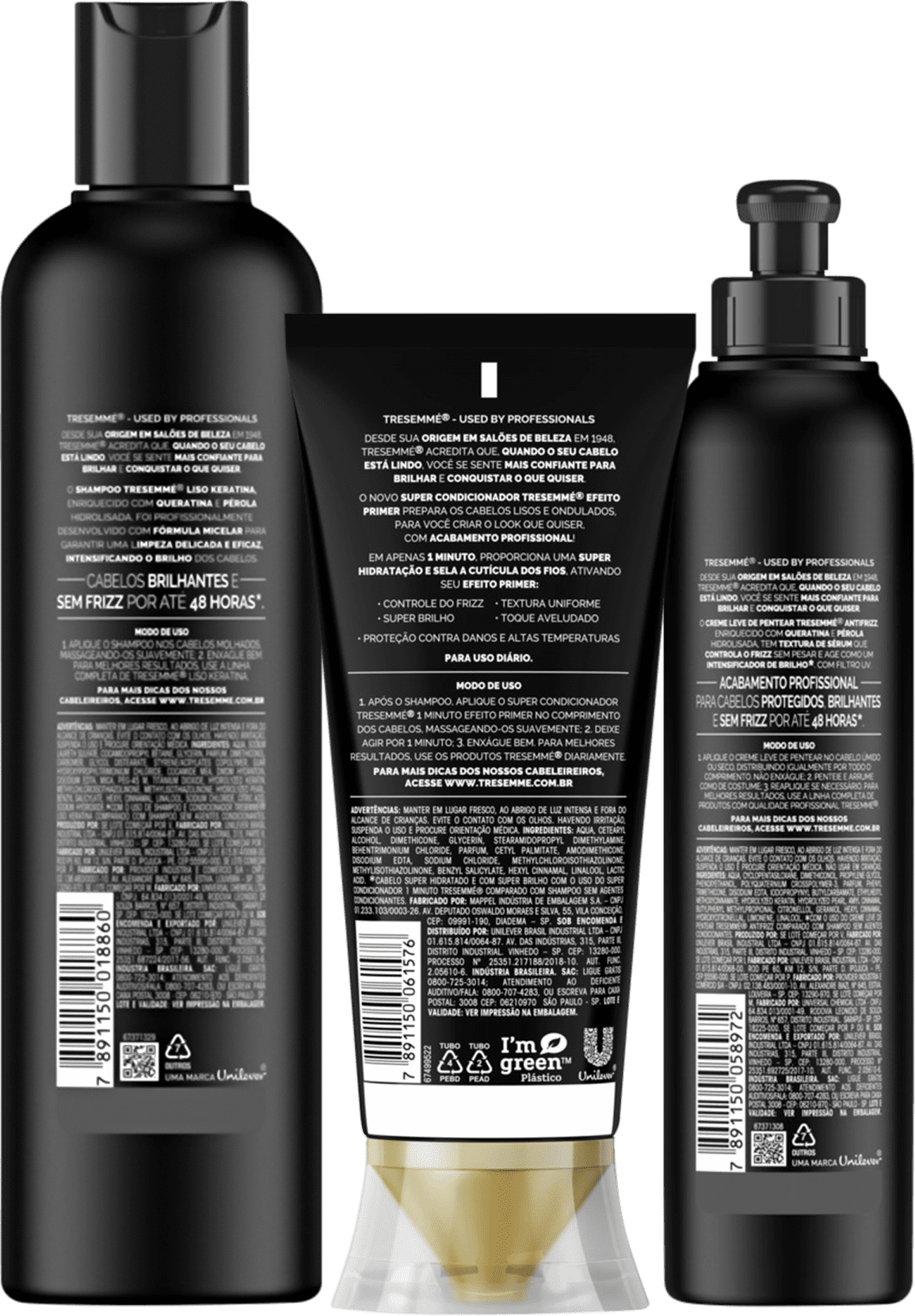 Kit TRESemmé Liso Keratina Super Lisa (3 Produtos)