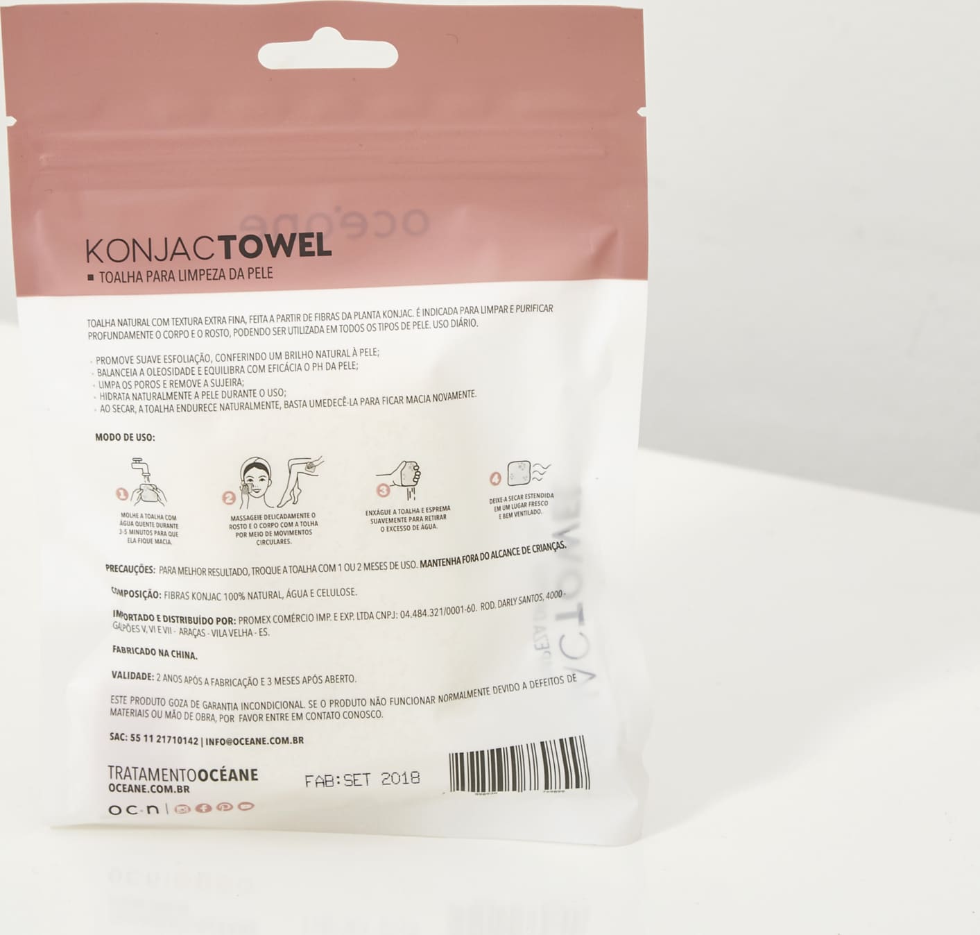 Konjac Towel - Toalha para Limpeza da pele