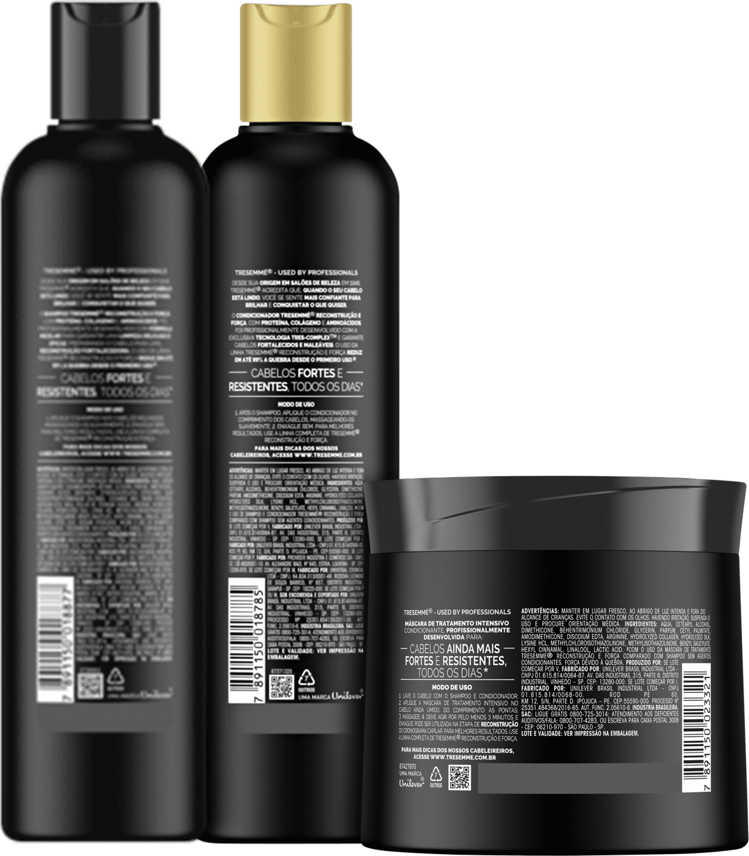 Kit TRESemmé Reconstrução e Força Trio (3 Produtos)