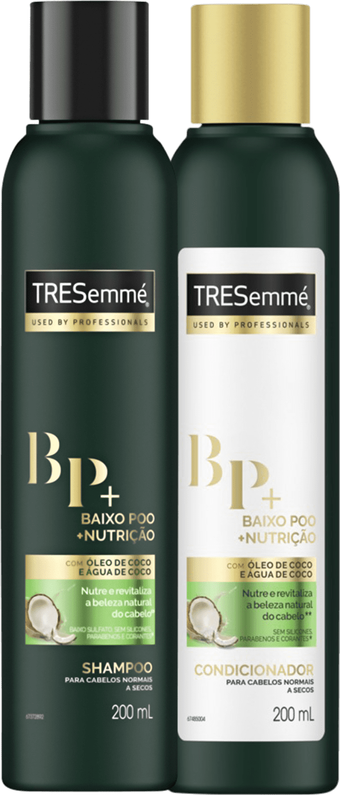 Kit TRESemmé TRESplex Regeneração Baixo Poo + Nutrição Home Care (2 Produtos)
