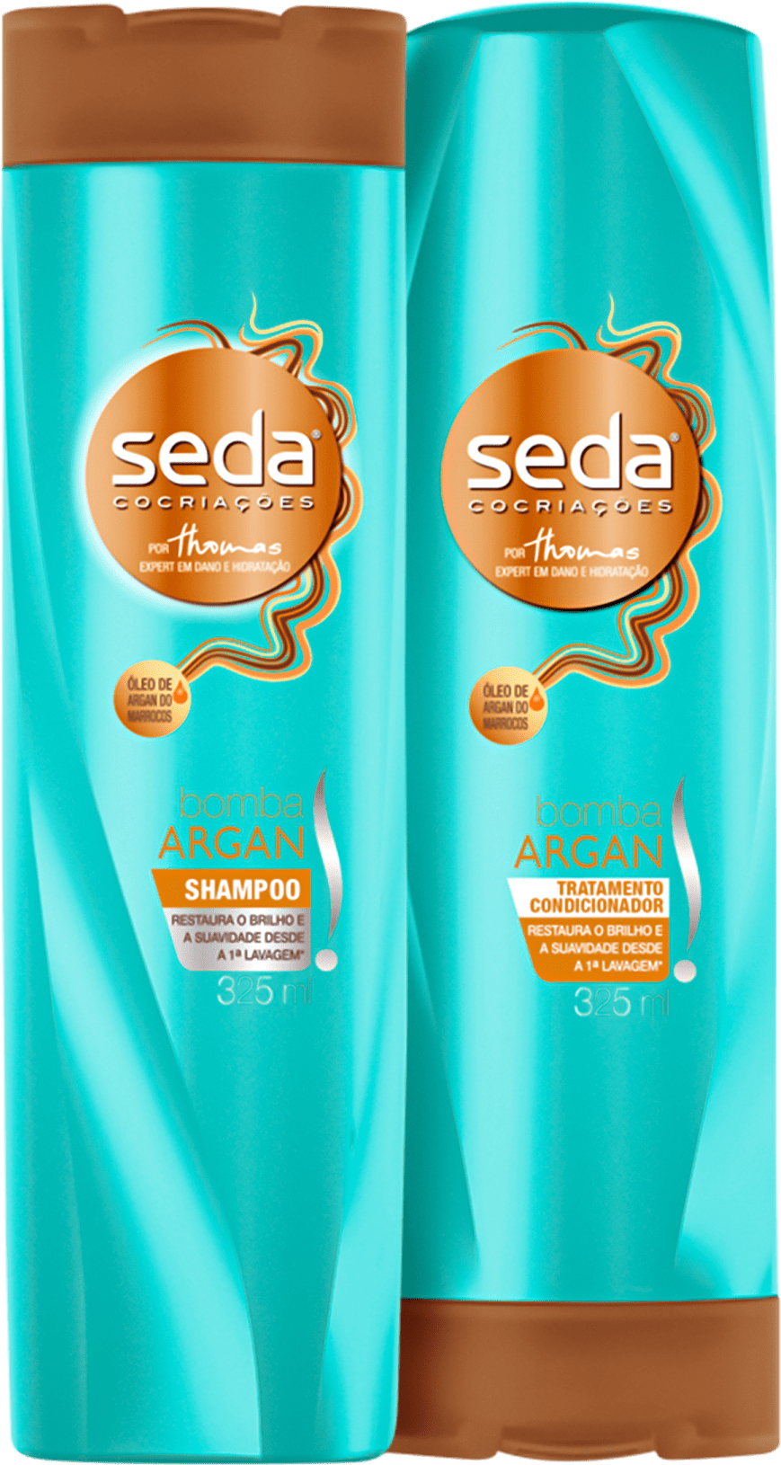 Kit Seda Bomba Argan Duo (2 Produtos)
