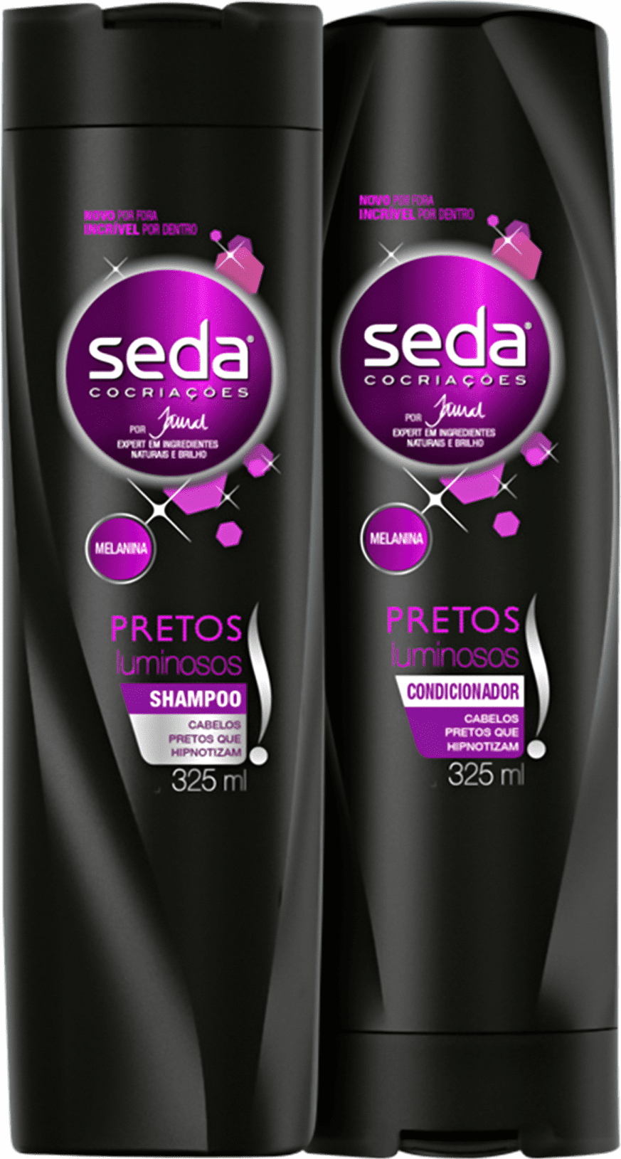 Kit Seda Pretos Luminosos Duo (2 Produtos)
