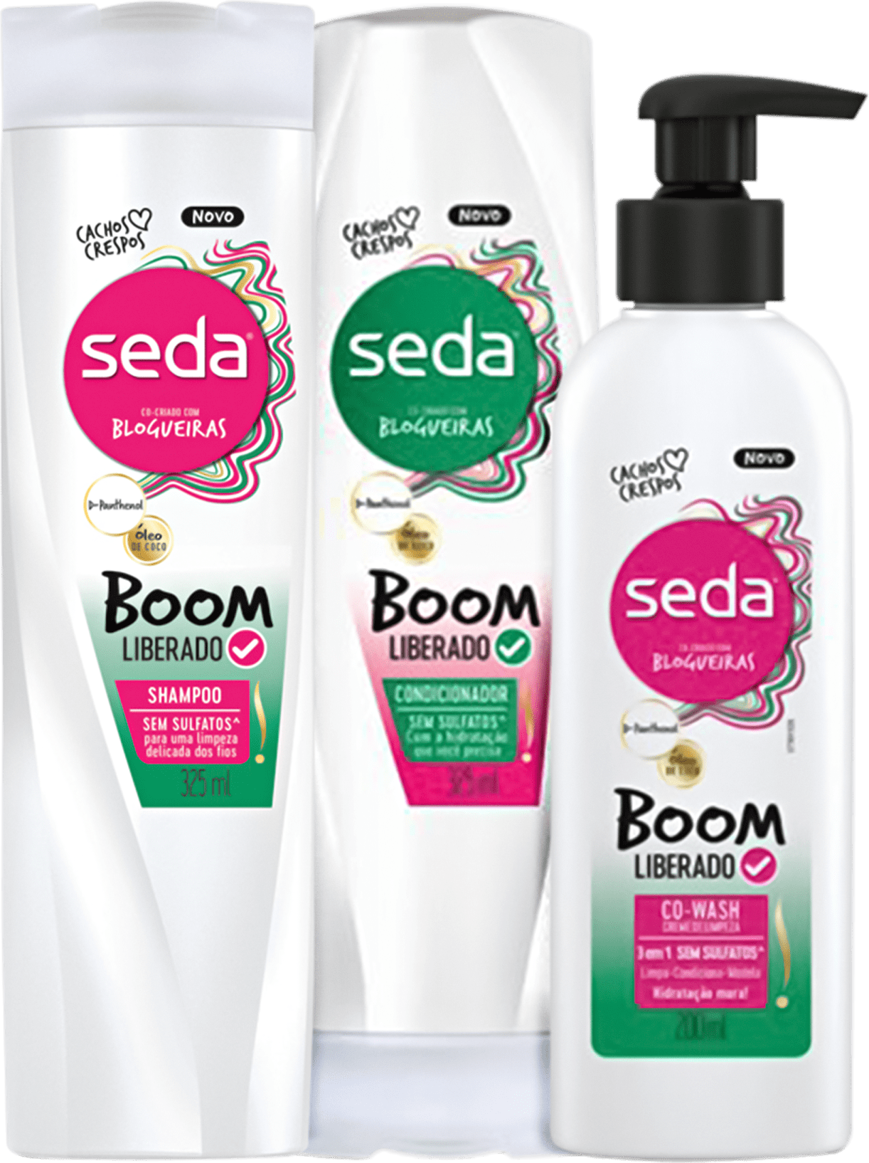 Kit Seda Boom Liberado Trio (3 Produtos)