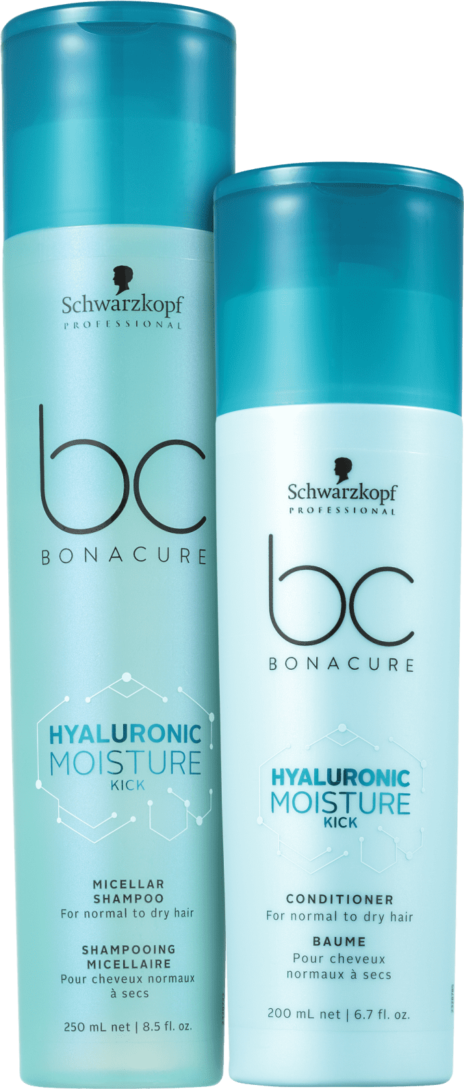 Kit Schwarzkopf Professional BC Bonacure Hyaluronic Moisture Kick Duo (2 Produtos)