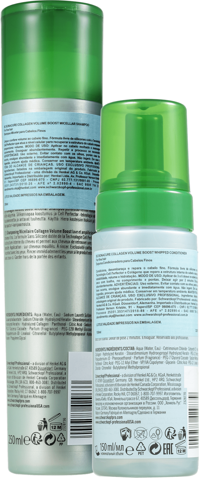 Kit Schwarzkopf Professional BC Bonacure Collagen Volume Boost Duo (2 Produtos)