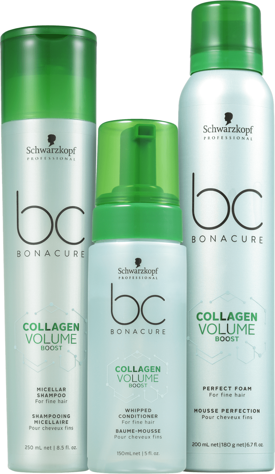 Kit Schwarzkopf Professional BC Bonacure Collagen Volume Trio (3 Produtos)