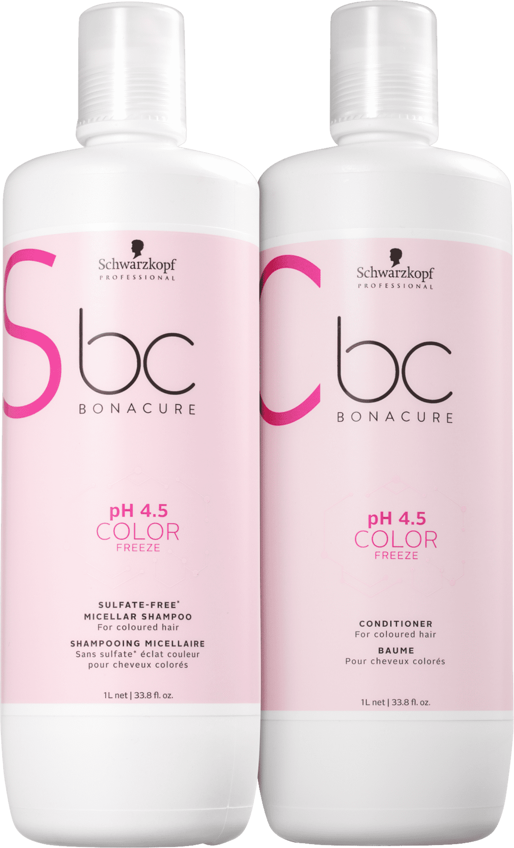Kit Schwarzkopf Professional BC Bonacure pH 4.5 Color Freeze Sulfate-Free Salon Duo (2 Produtos)