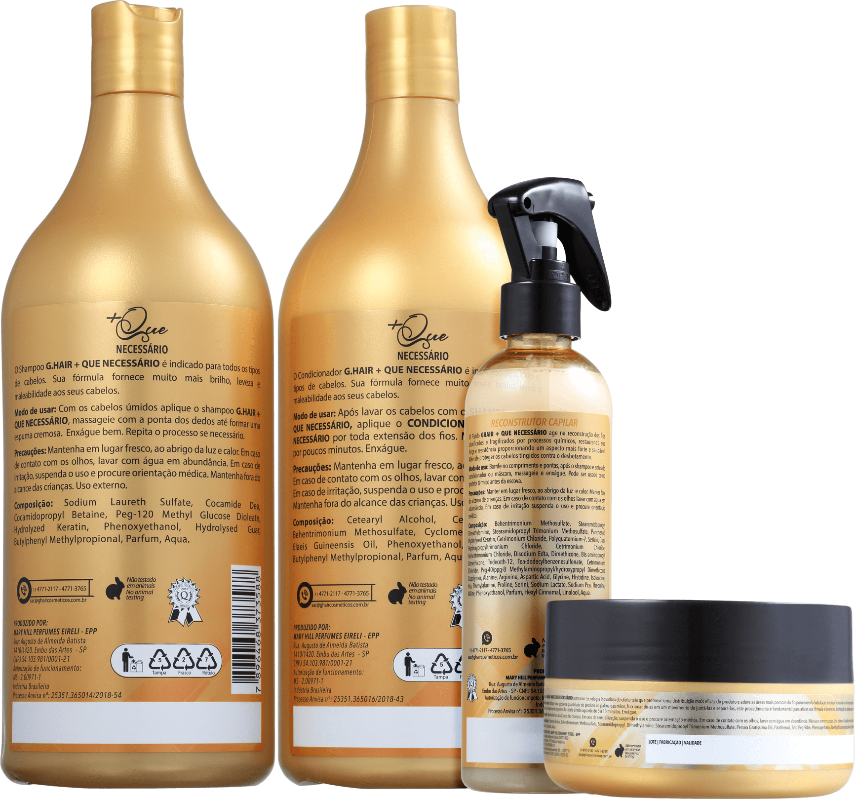 Kit G.Hair +Que Necessário (4 Produtos)