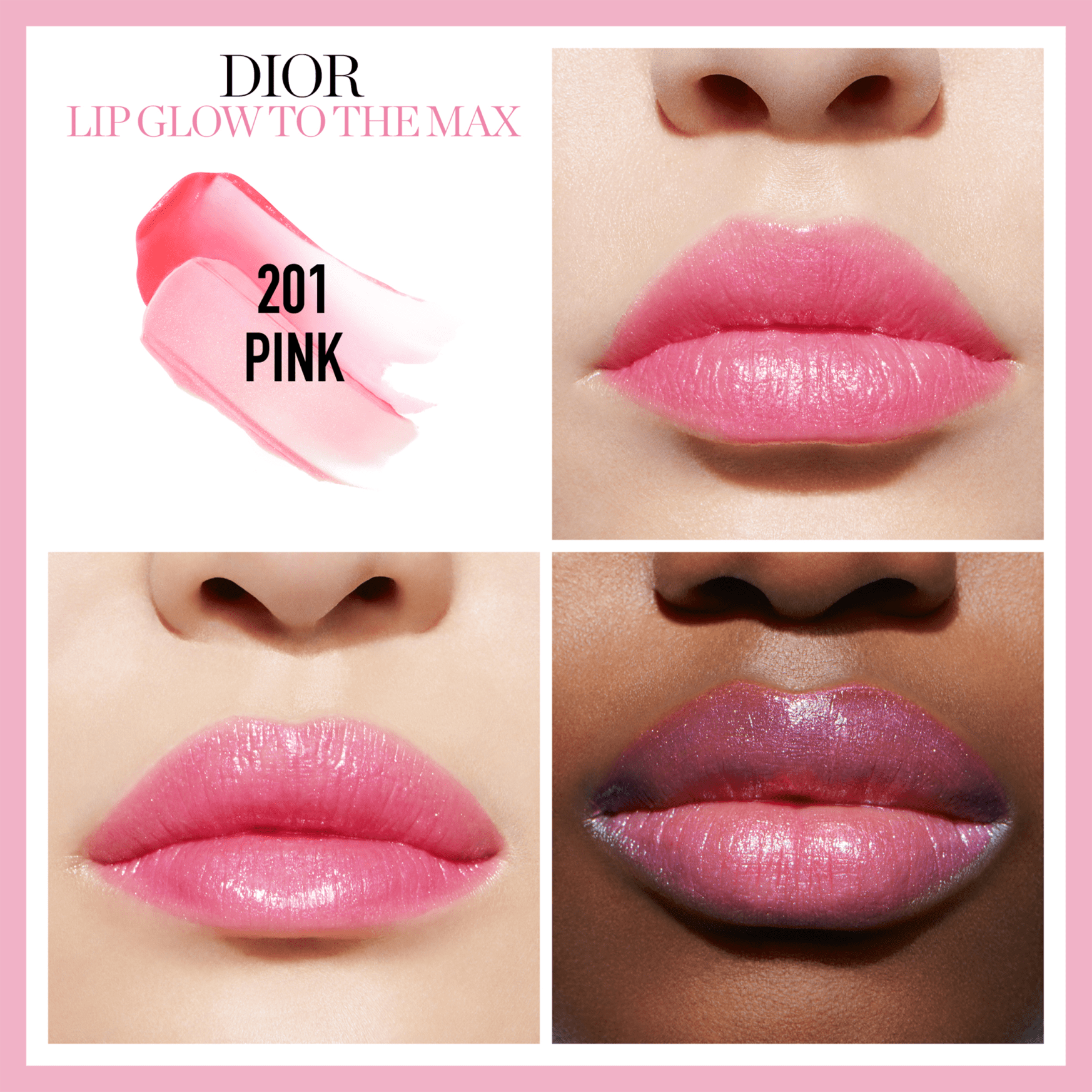 Dior Lip Glow To the Max 201 Pink - Bálsamo labial 4g