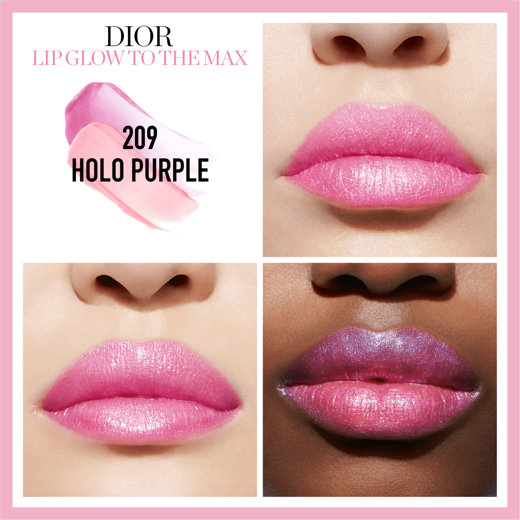 Dior Lip Glow To the Max 209 Purple - Bálsamo labial 4g