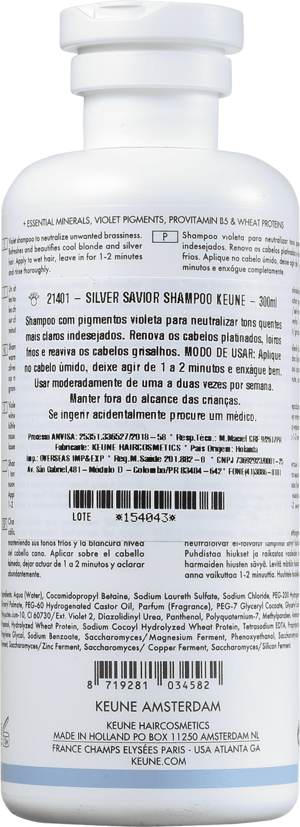 Keune Care Silver Savior - Shampoo Desamarelador 300ml