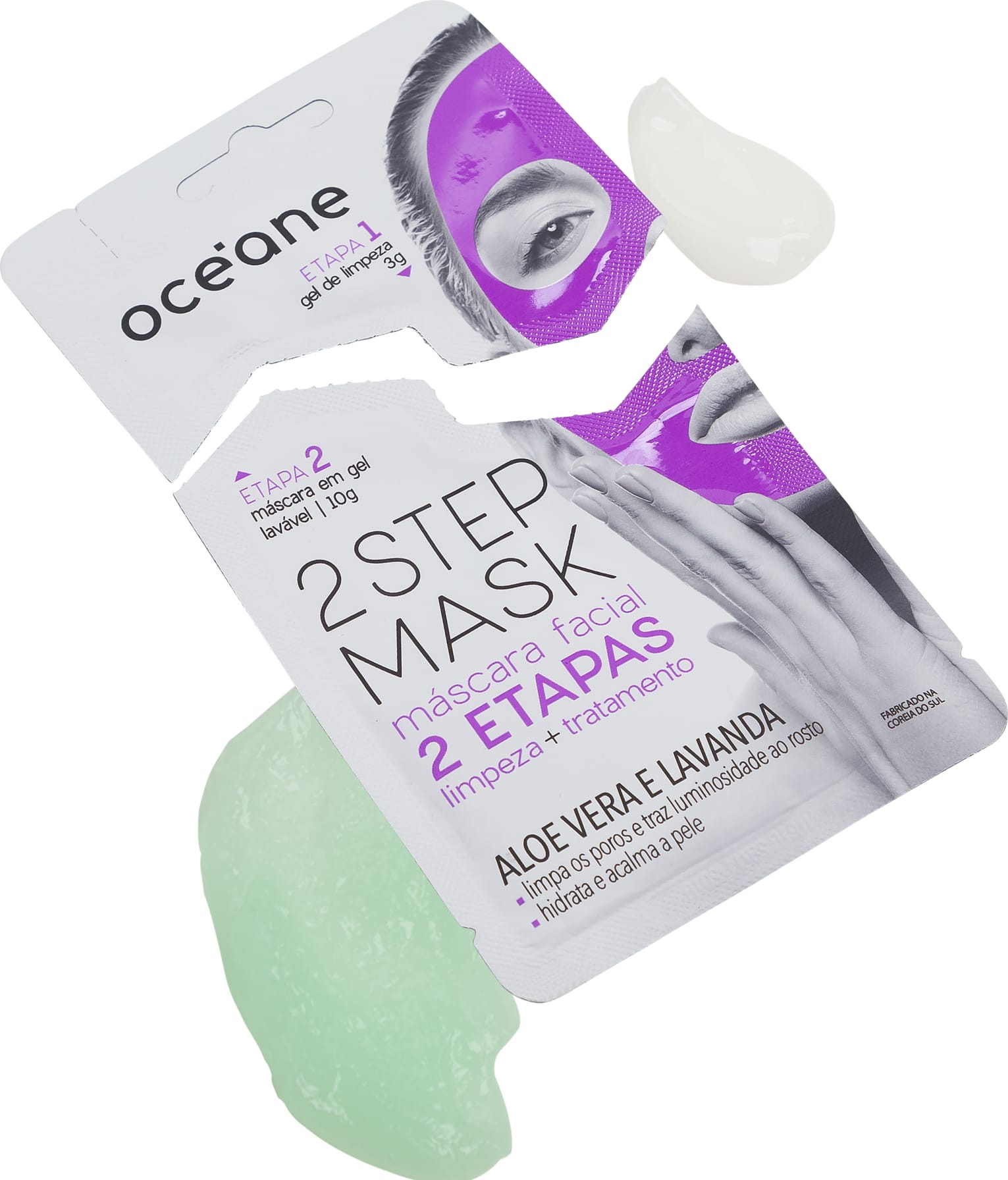 2 Step Mask - Máscara Facial Aloe Vera e Lavanda
