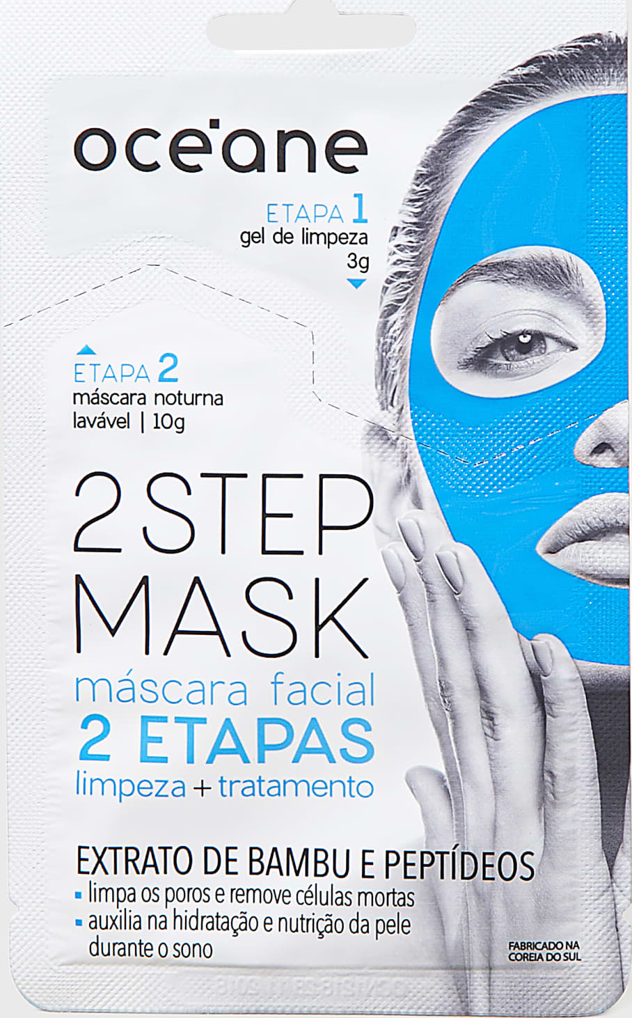 2 Step Mask - Máscara Facial Noturna Bambu e Peptídeos