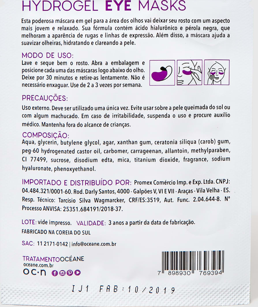 Hydrogel Eye Mask - Máscara para os Olhos