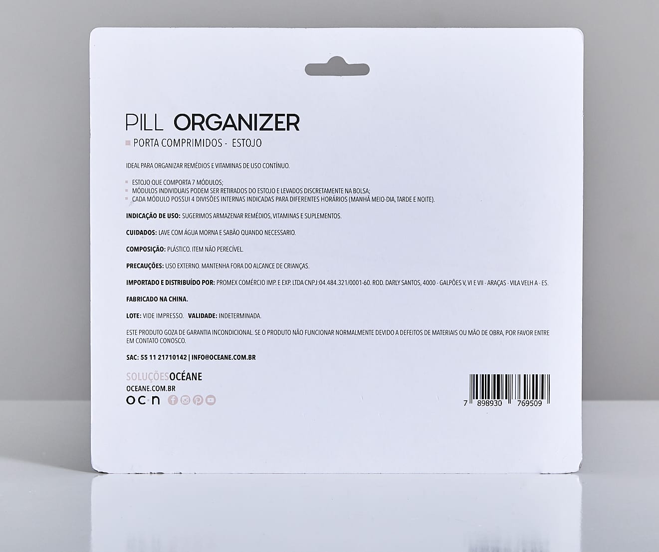 Pill Organizer Estojo - Porta Comprimidos