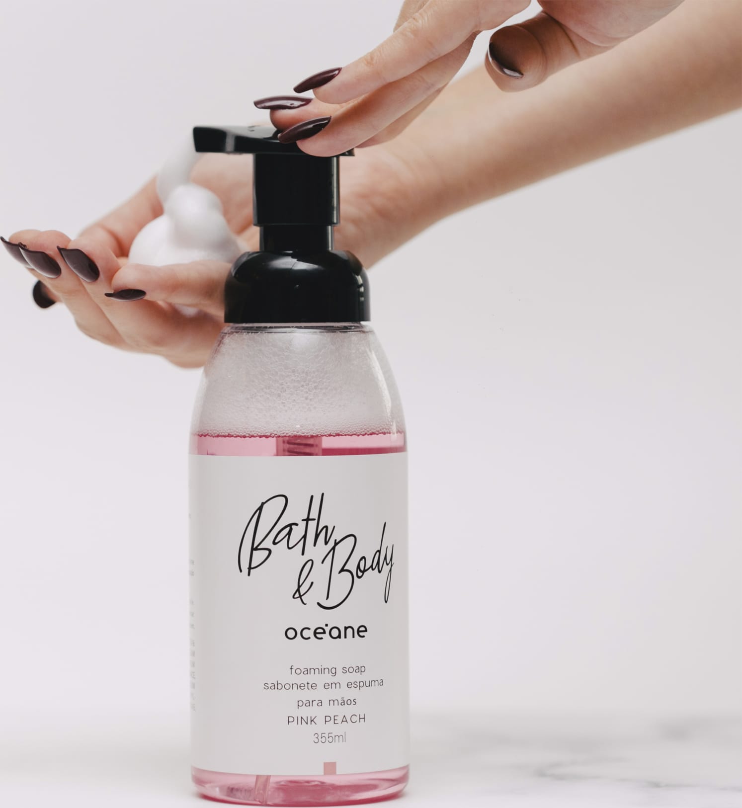 Foaming Soap Pink Peach 355ml - Sabonete em Espuma