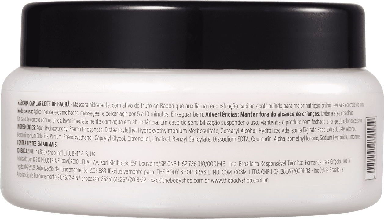 The Body Shop Leite de Baobá - Máscara Capilar 300ml