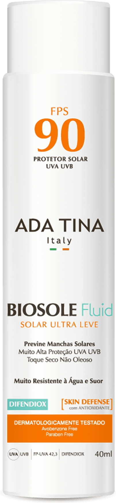 Ada Tina Biosole Fluid FPS 90 PPD 42,3 - Protetor Solar 40ml