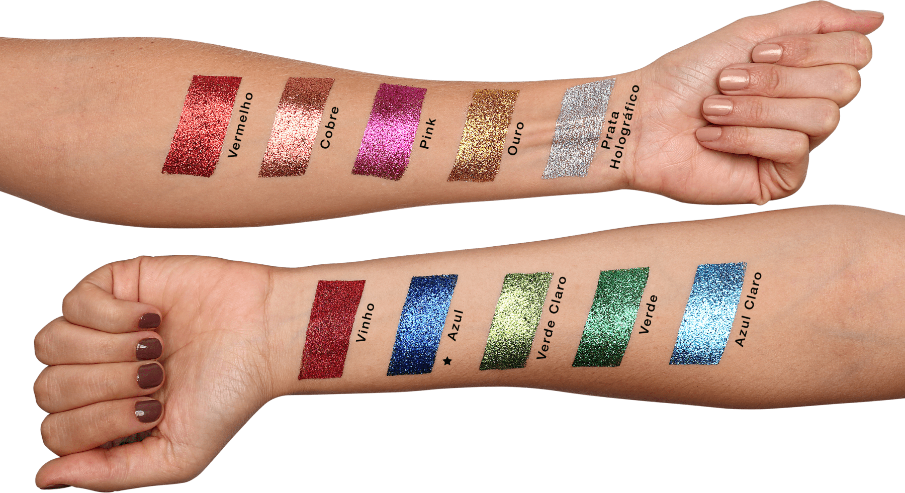 Colormake Pó Pote Azul - Glitter 4g