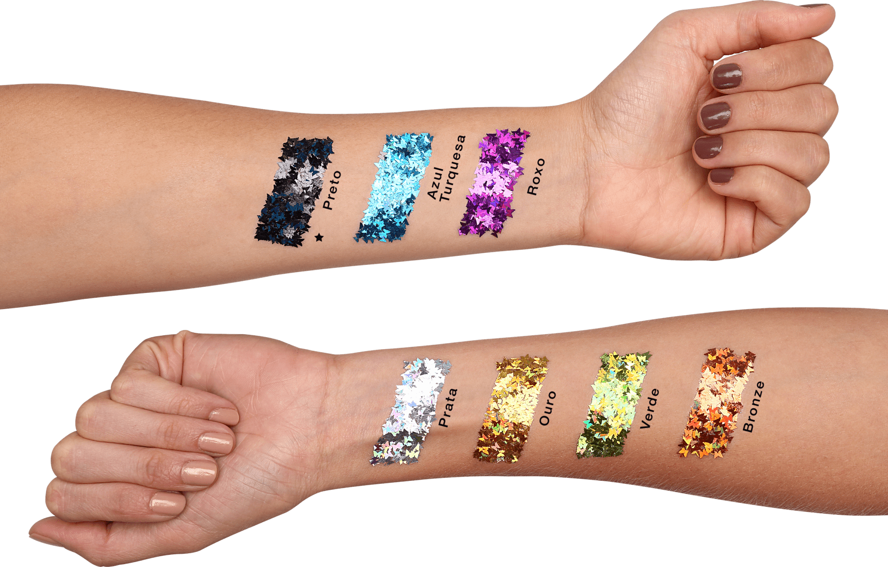 Colormake Shine Formatos Borboleta Preto - Glitter 2g