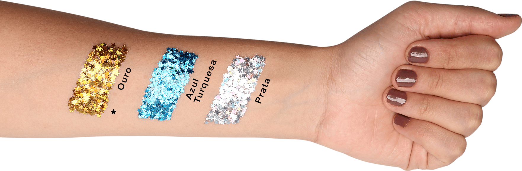 Colormake Shine Formatos Estrela Ouro - Glitter 2g