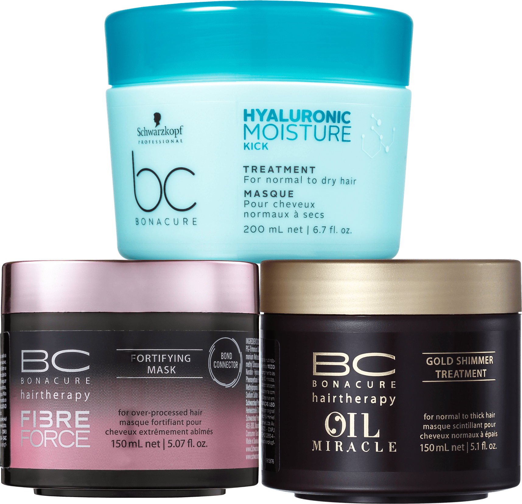 Kit Schwarzkopf Professional Cronograma Capilar BC Intensivo (3 Produtos)