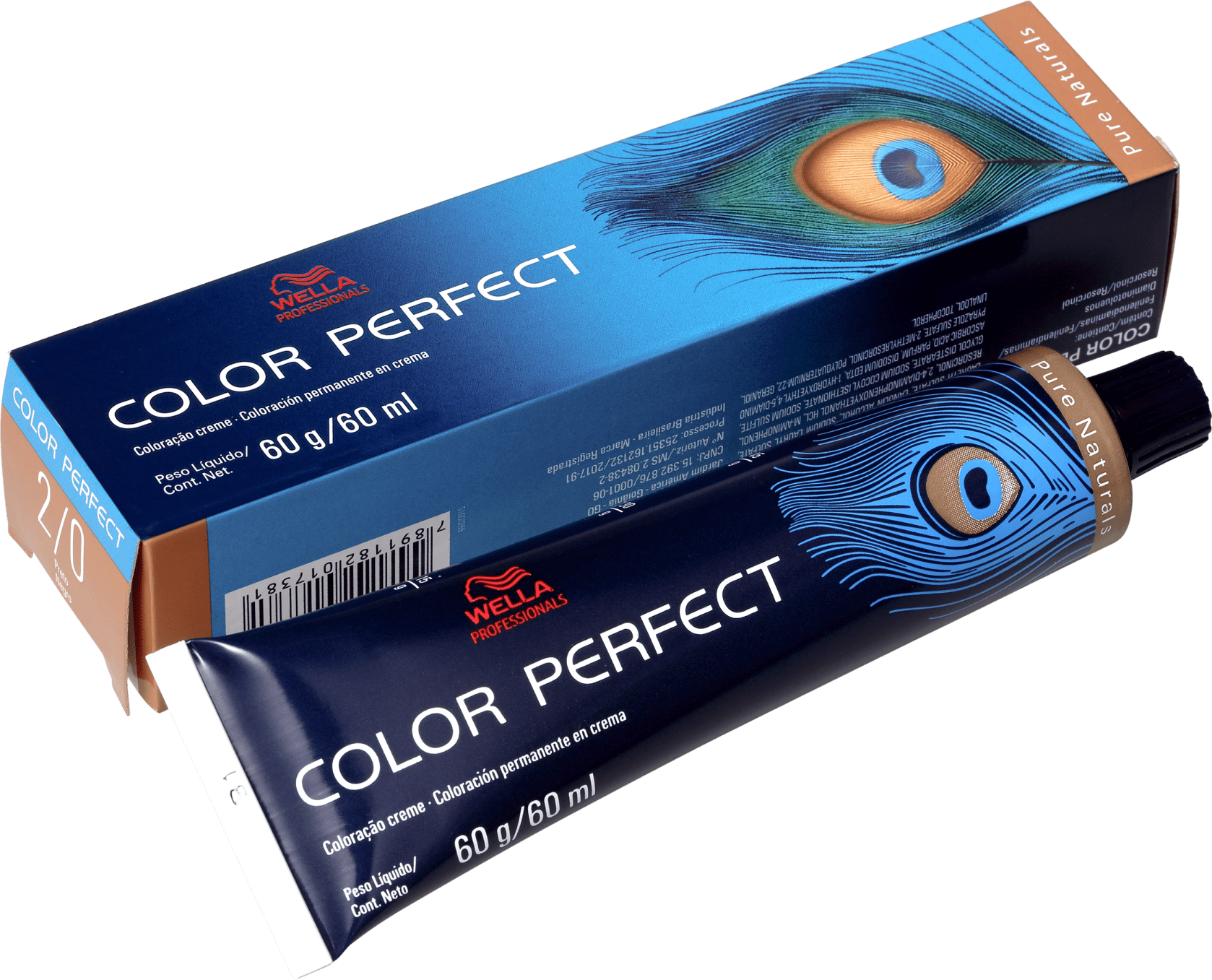Wella Professionals Color Perfect 2/0 Preto - Coloração Permanente 60g