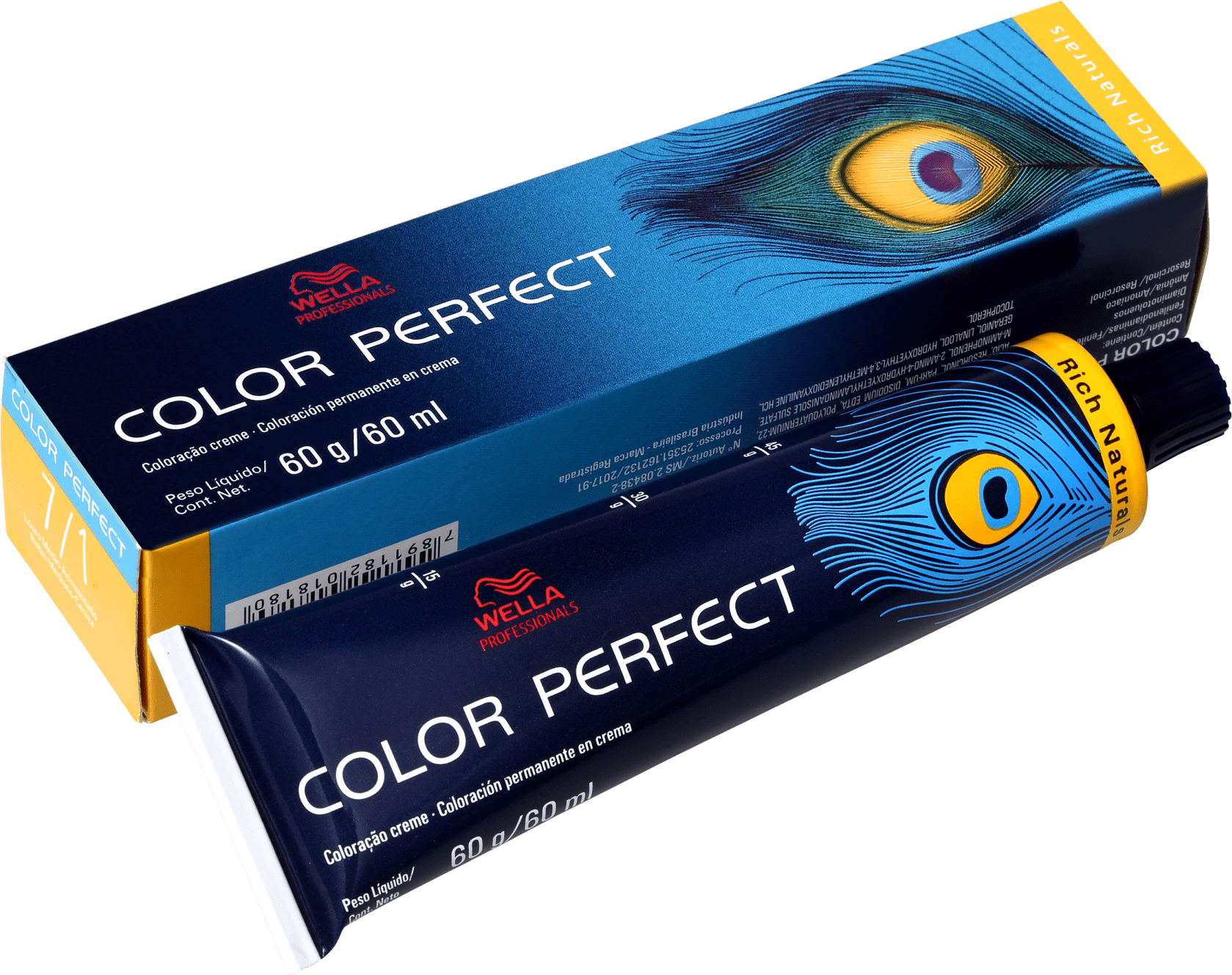 Wella Professionals Color Perfect 7/1 Louro Médio Acinzentado - Coloração Permanente 60g