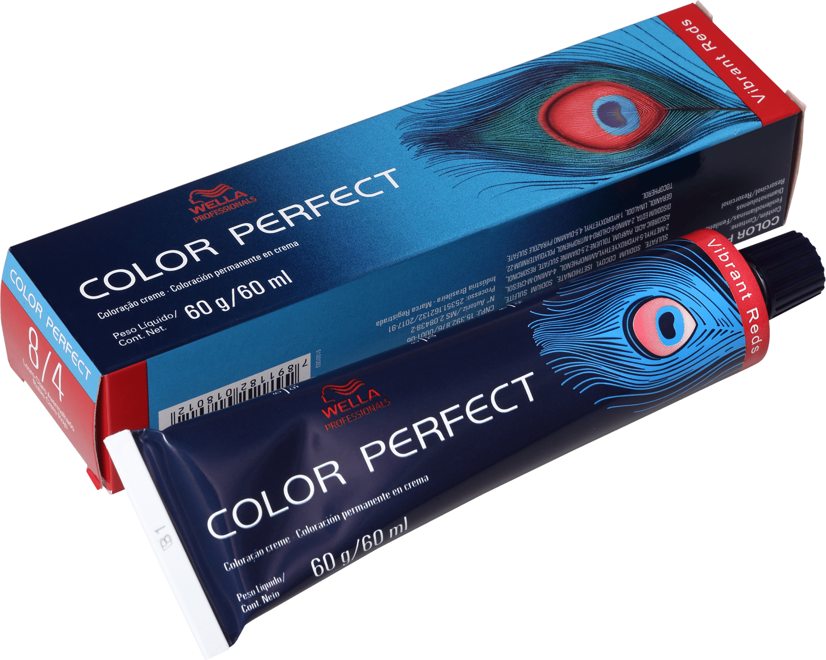 Wella Professionals Color Perfect 8/4 Louro Claro Avermelhado - Coloração Permanente 60g