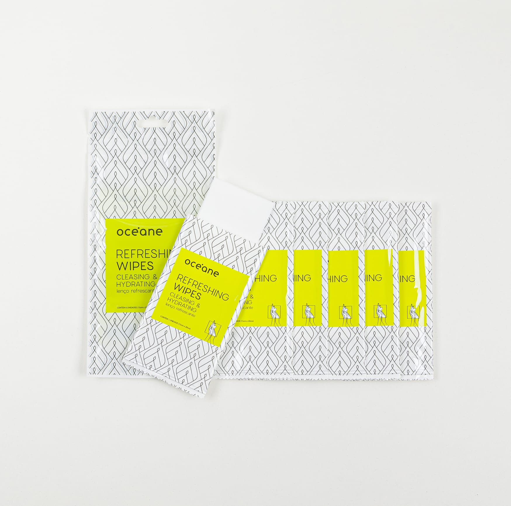 Refreshing Wipes Cleasing & Hydrating - Lenço Refrescante 6UN