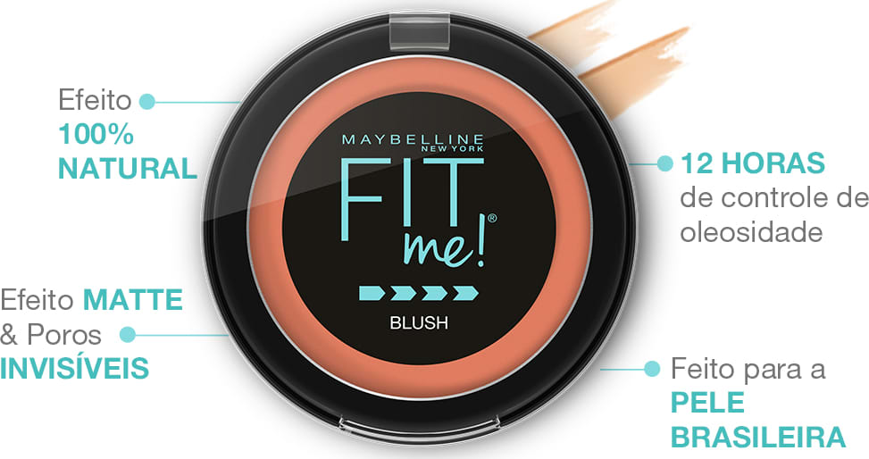 Maybelline Fit Me! Rosa - Blush em Pó 4g