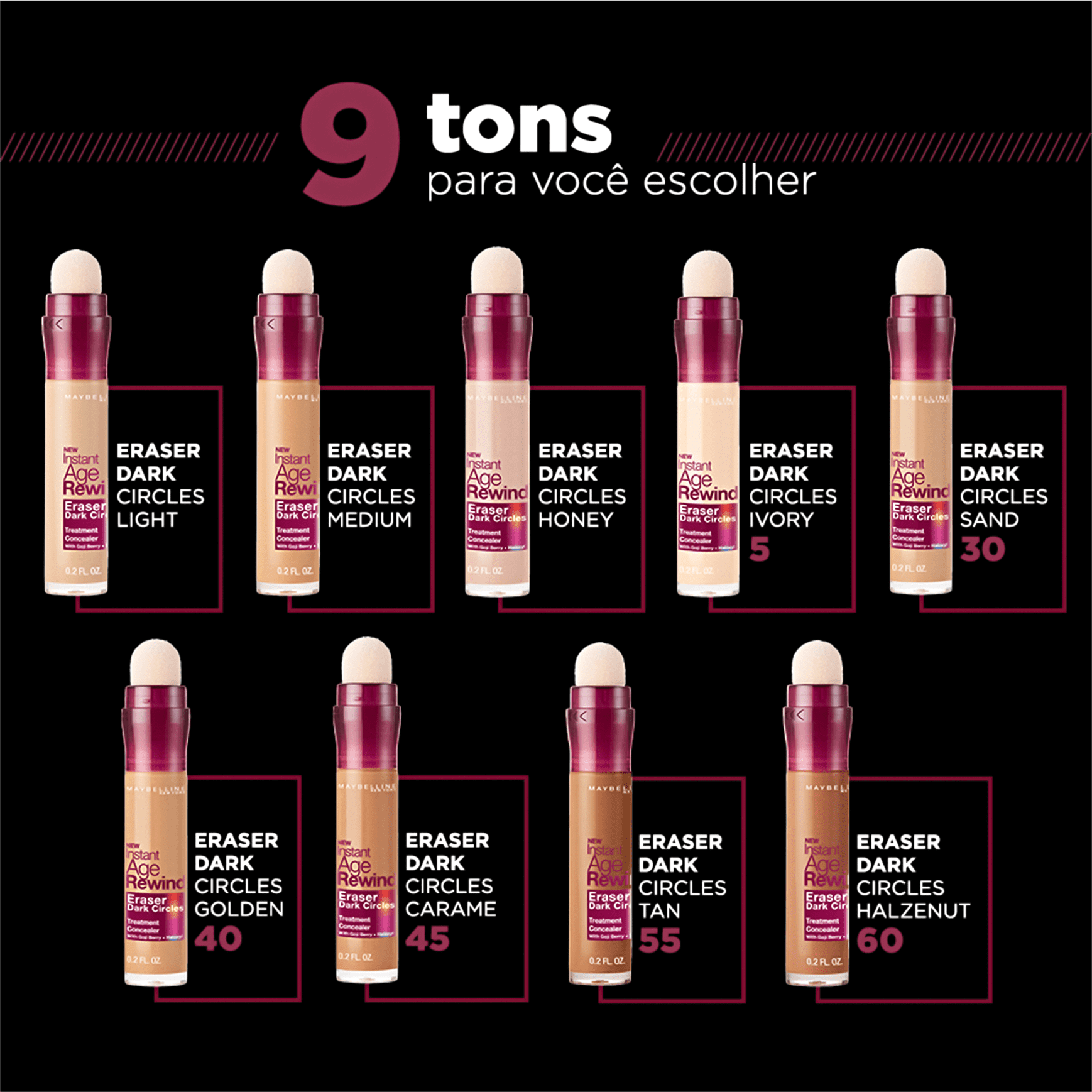 Maybelline Instant Age Rewind Eraser Dark Circles Halzenute - Corretivo Líquido 5,9ml