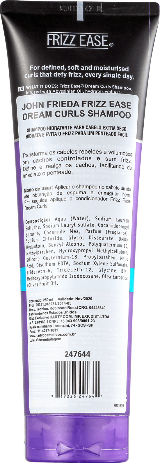 Shampoo John Frieda Frizz Ease Dream Curls Beleza na 