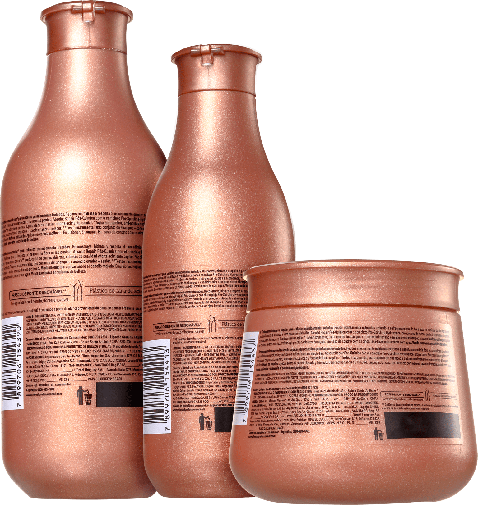 Kit L'Oréal Professionnel Absolut Repair Pós-Química Trio (3 Produtos)