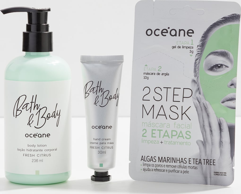 Kit Fresh Citrus + Máscara Facial Algas Marinhas e Tea Tree