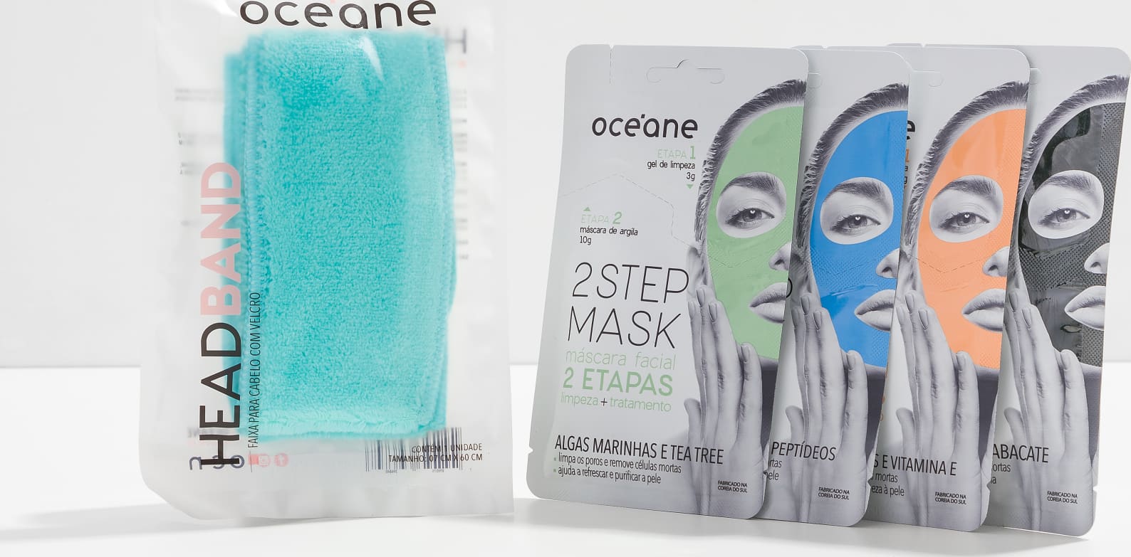 Kit Momento Relax - 4 Máscaras Faciais + Headband