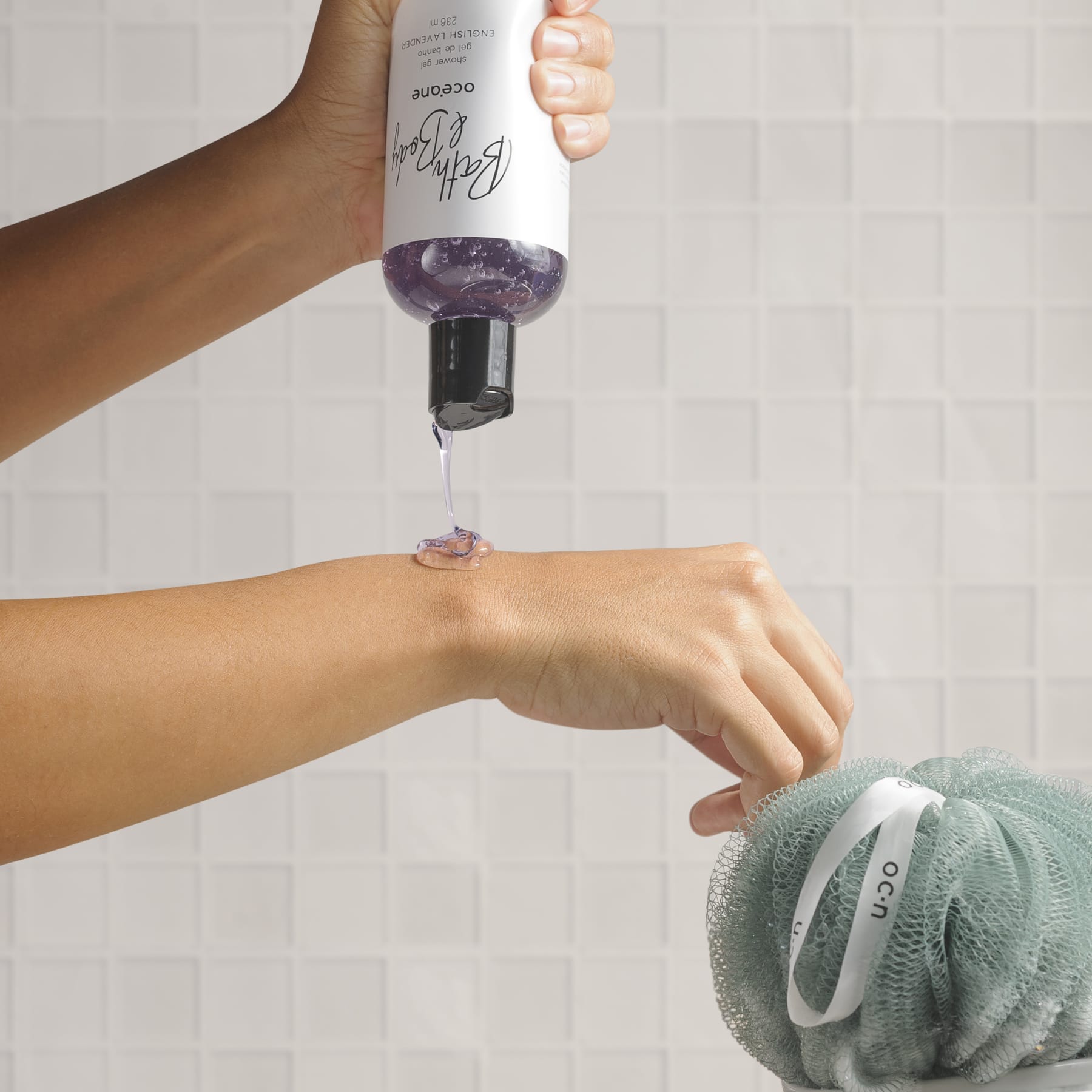 Kit Bath & Body English Lavender Completo + Esponja de Banho