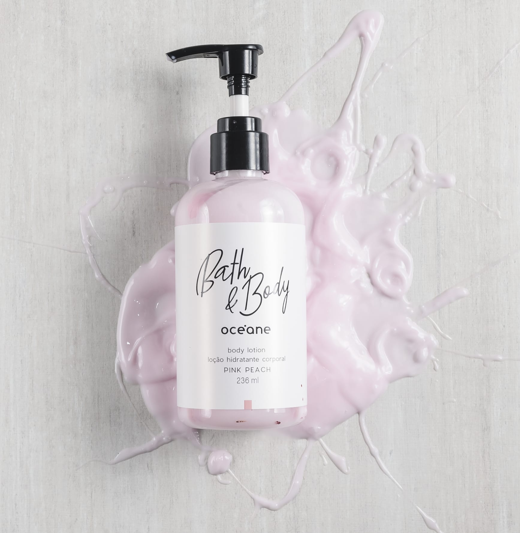 Kit Bath & Body Pink Peach Completo + Esponja Octopus Plus