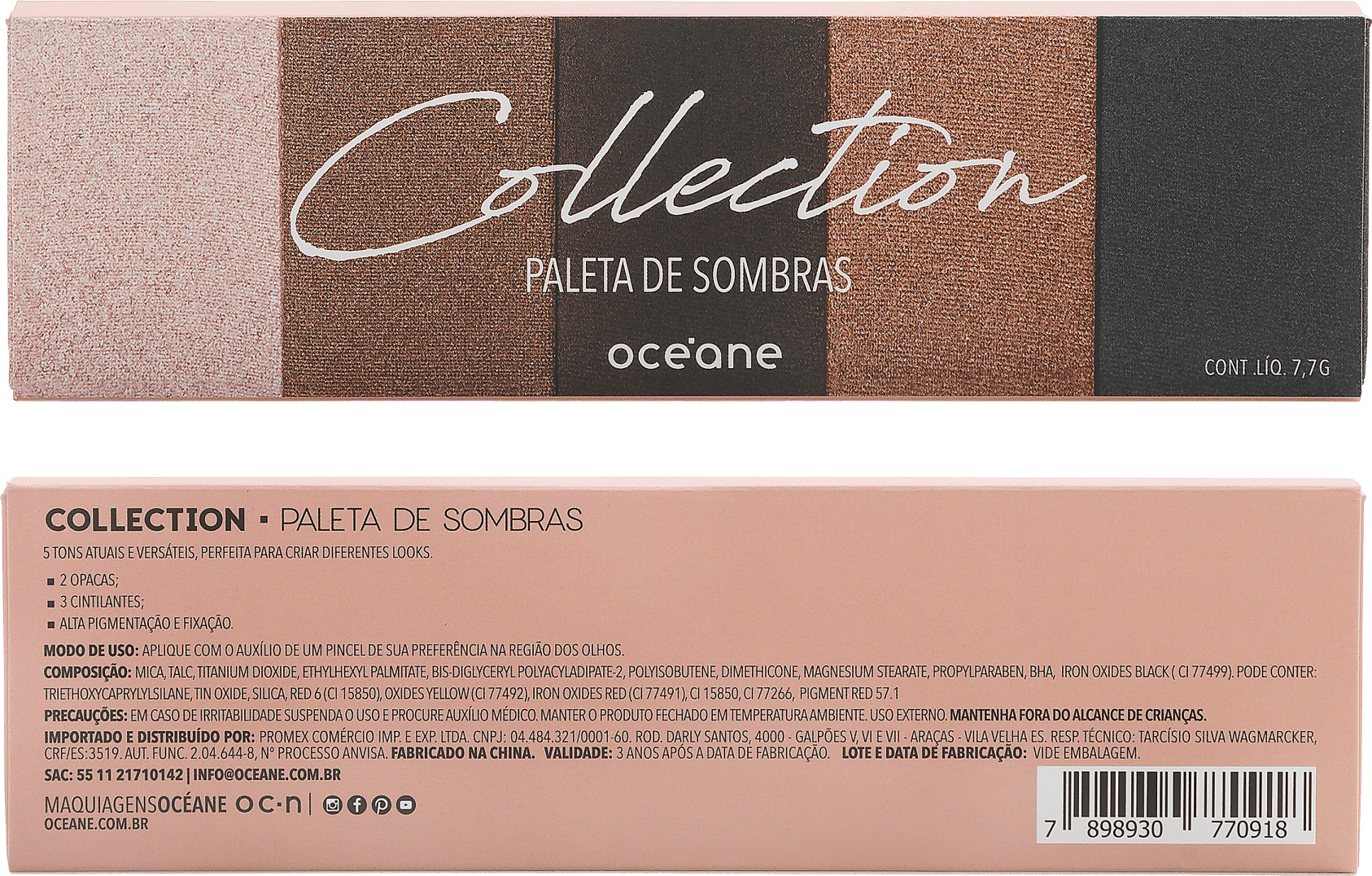 Océane Collection - Paleta de sombras 7,7g
