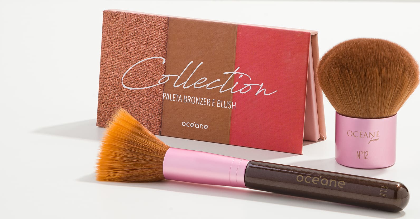 Kit Paleta Bronzer e Blush Collection + Pincéis