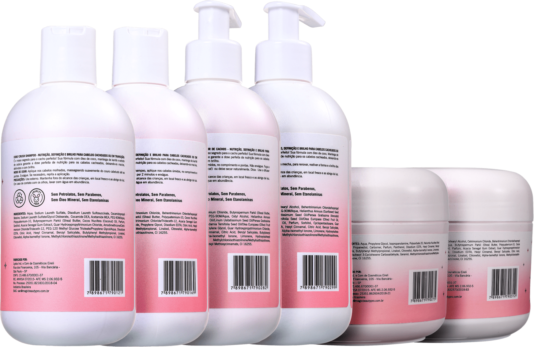 Kit Magic Beauty Curly Crush 2A a 3A Full (6 Produtos)