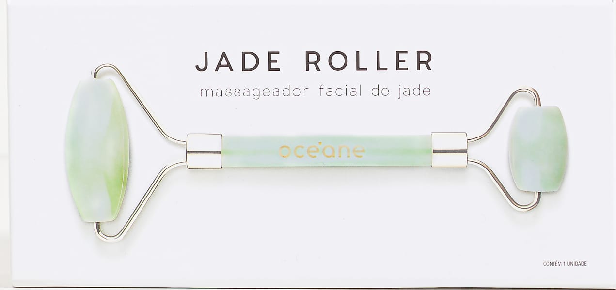 Jade Roller - Massageador Facial de Jade