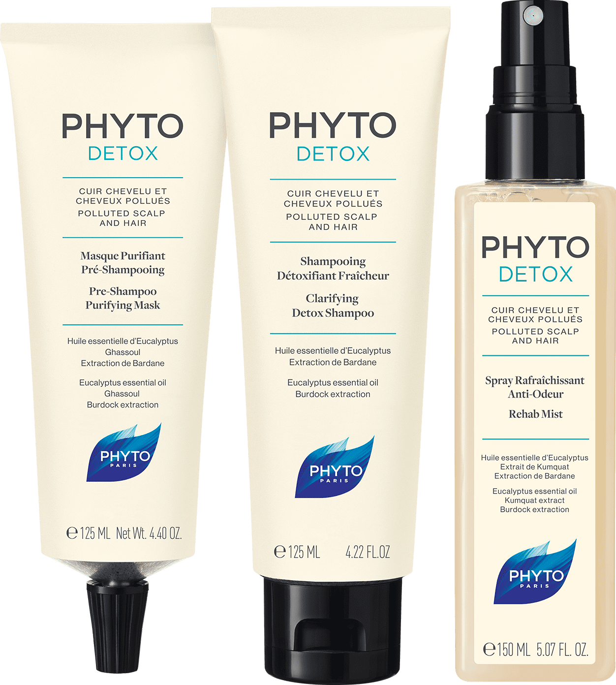 Rotina Antipoluição PHYTODETOX - Detox Capilar (3 produtos)
