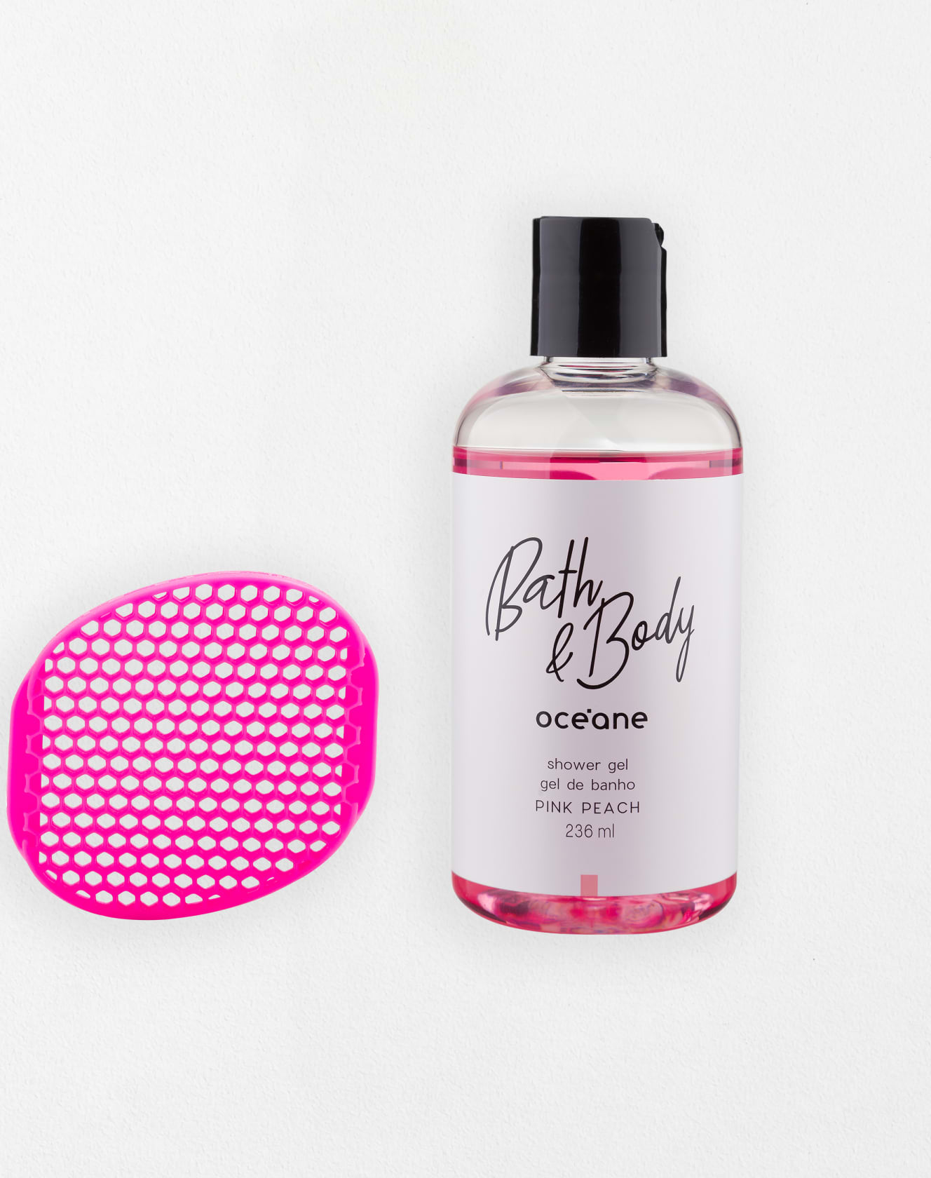 Kit Body Silicone Sponge + Shower Gel