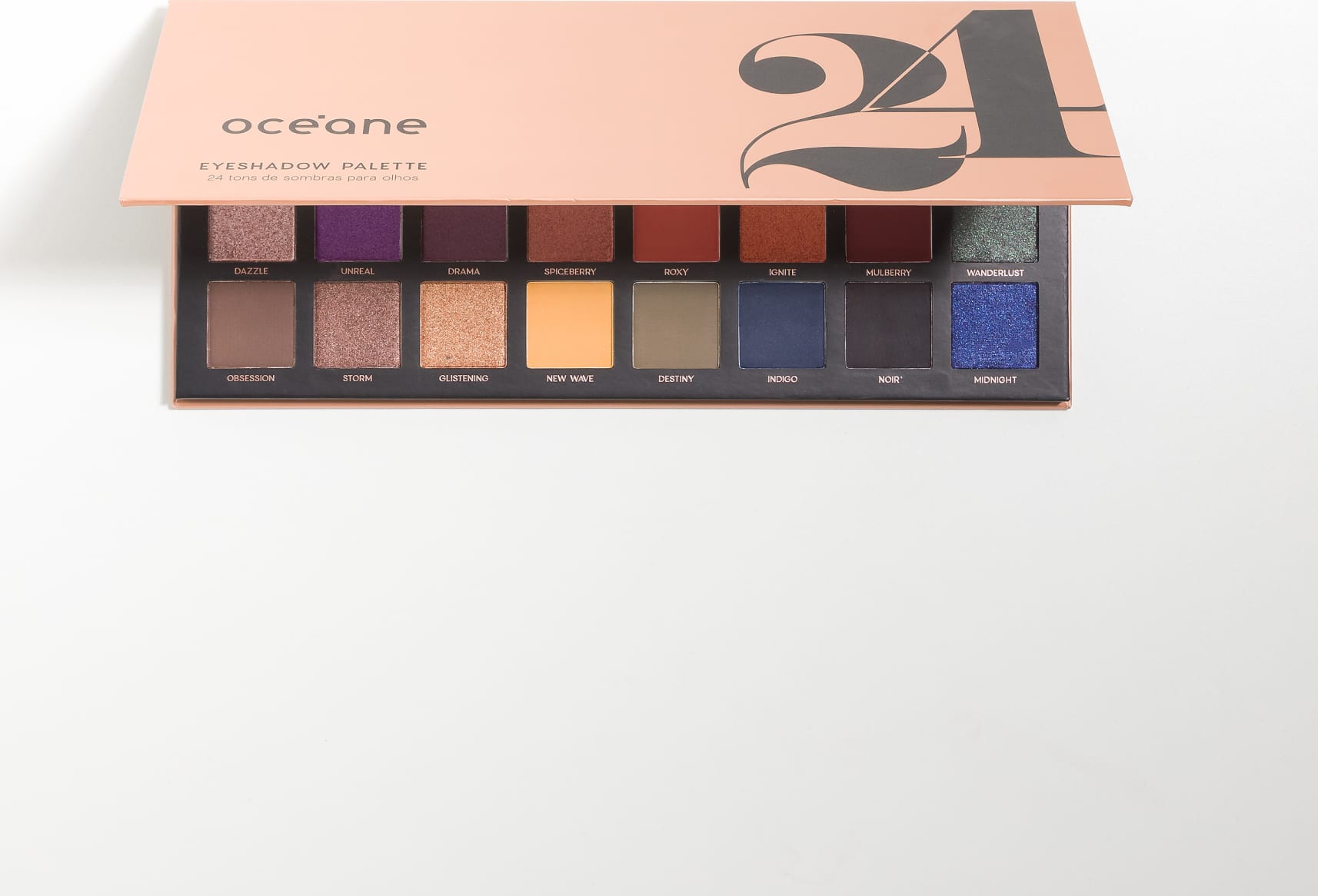 24 Eyeshadow Palette - Paleta com 24 tons de sombras para olhos 28g