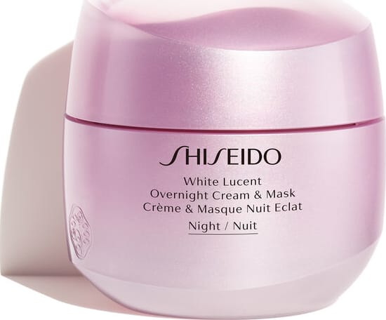 Shiseido White Lucent Overnight Mask & Cream - Creme Hidratante Facial e Máscara Noturna Clareadora 75ml