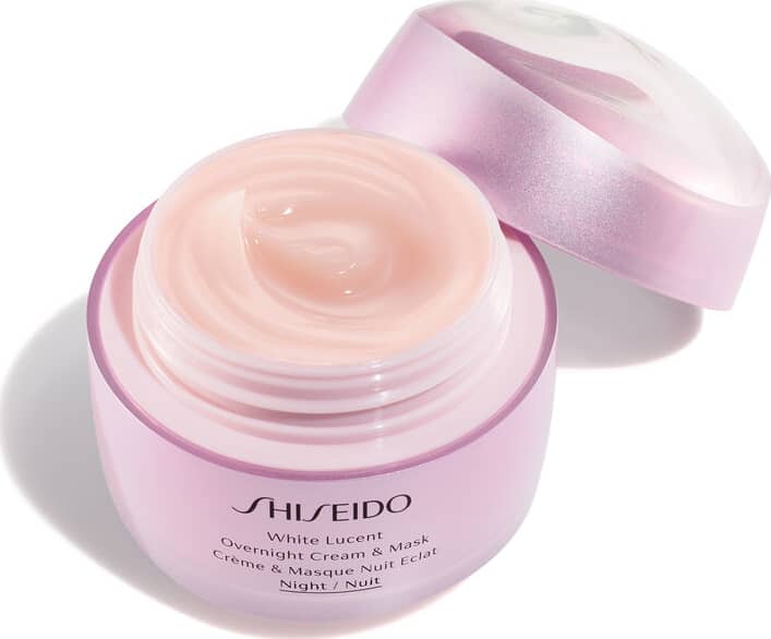 Shiseido White Lucent Overnight Mask & Cream - Creme Hidratante Facial e Máscara Noturna Clareadora 75ml