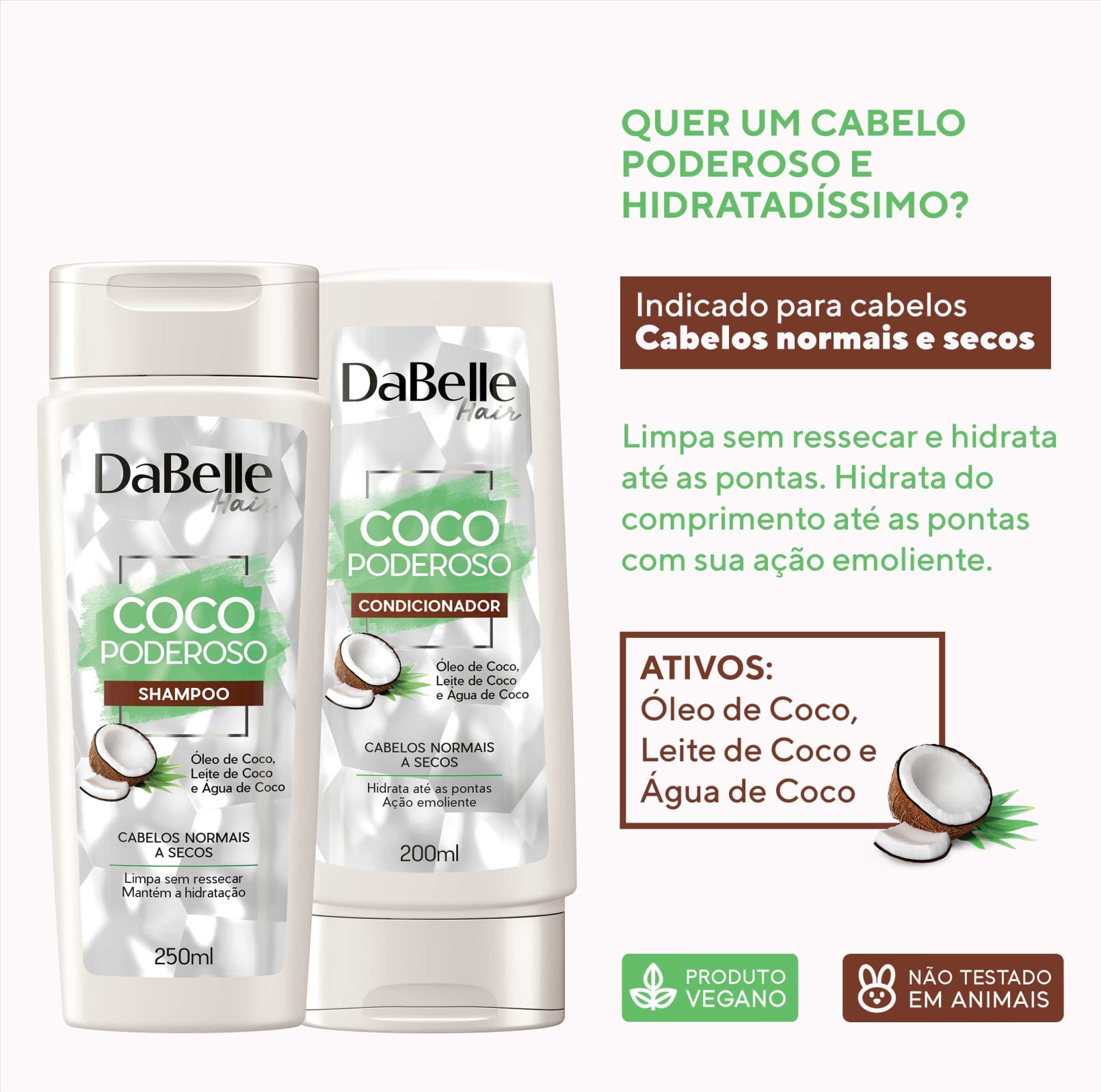 Kit DaBelle Hair Coco Poderoso Duo (2 Produtos)