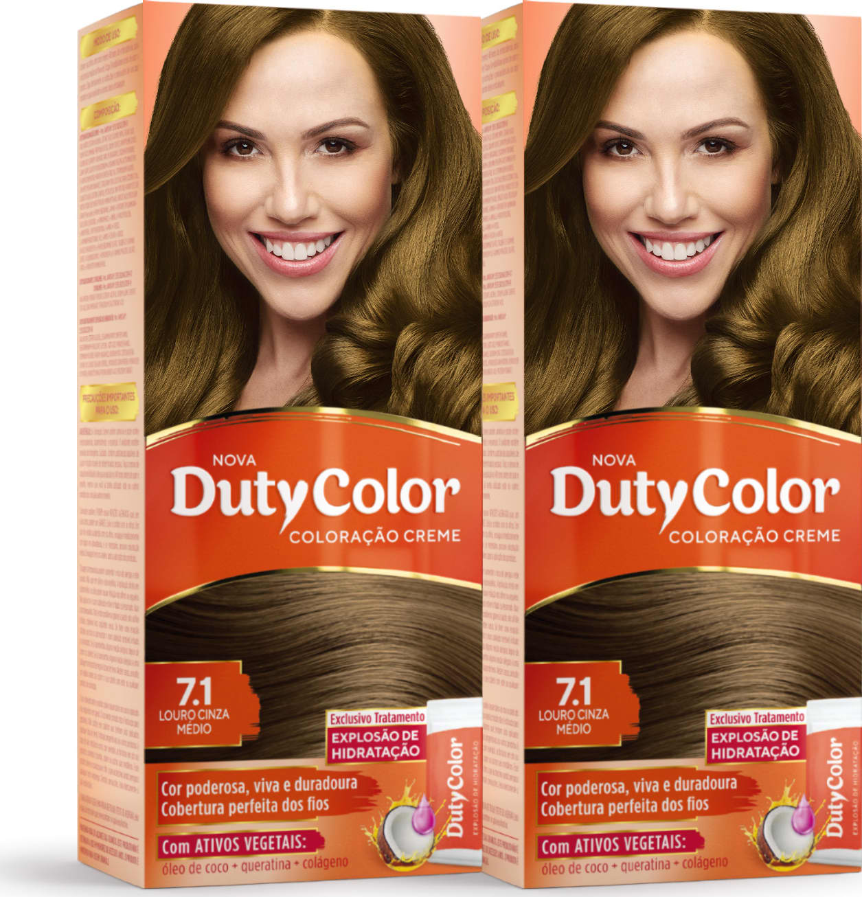 Kit DutyColor 7.1 Louro Cinza Médio Duo - Coloração Permanente (2 Unidades)